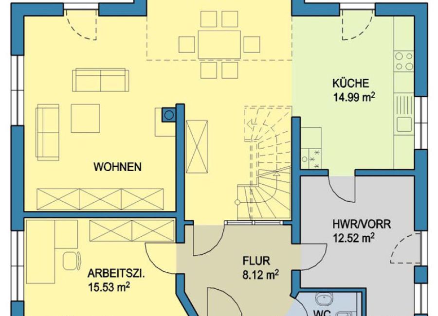 Haus Freiberg | Grundriß - Dachgeschoß