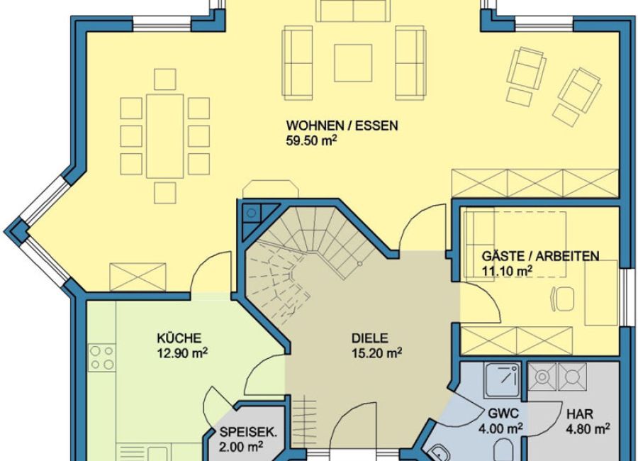 Haus Stiege | Grundriß - Dachgeschoß